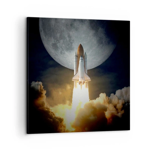 Tablou pe pânză - Începutul unei aventuri nepământene - 50x50 cm