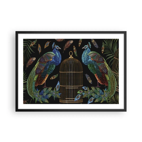 Poster în ramă neagră - În veșmânt regal - 70x50 cm