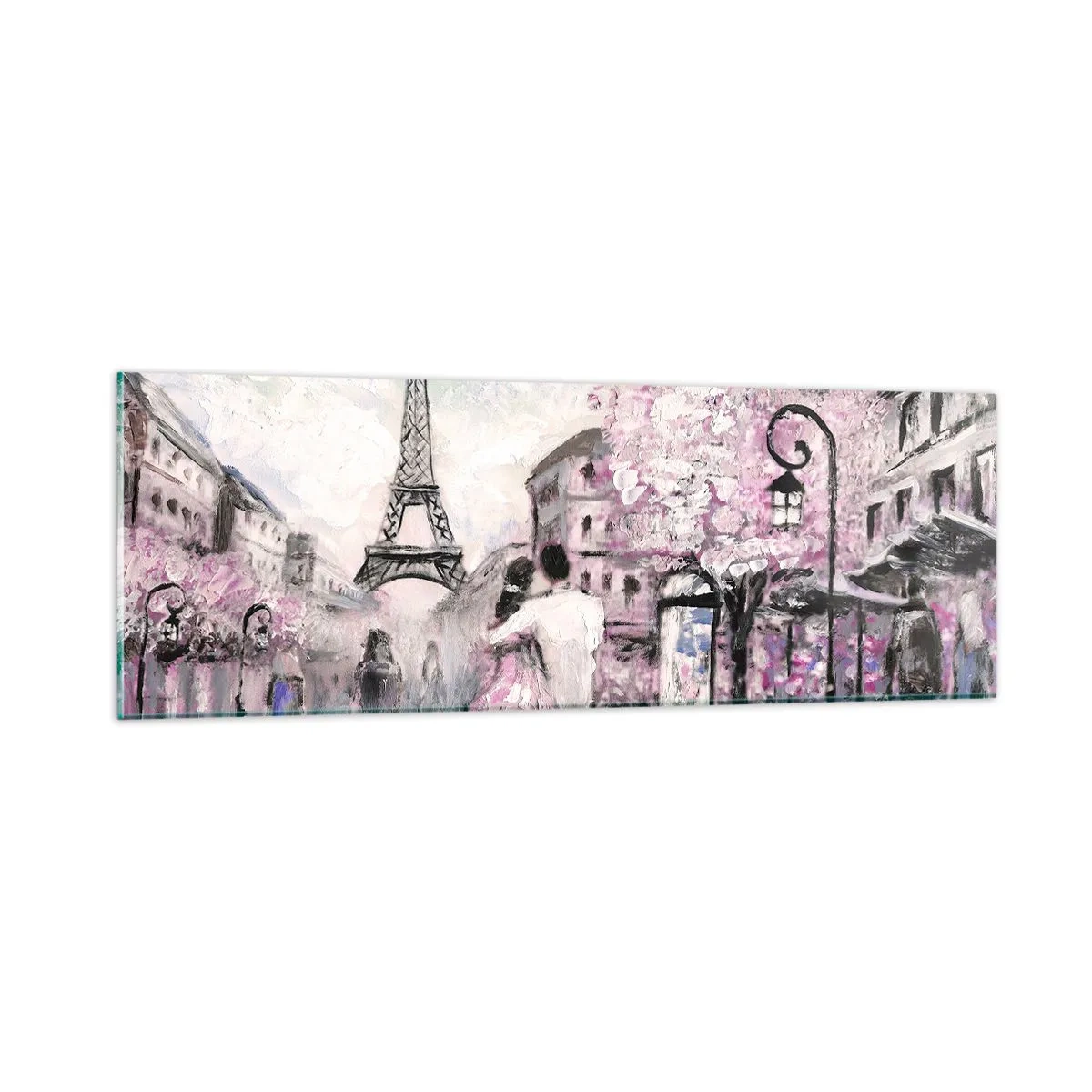 Tablou pe sticlă - Dacă ar fi să te îndrăgostești, atunci doar de... - 90x30 cm