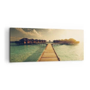 Tablou pe pânză - O invitație caldă - 100x40 cm