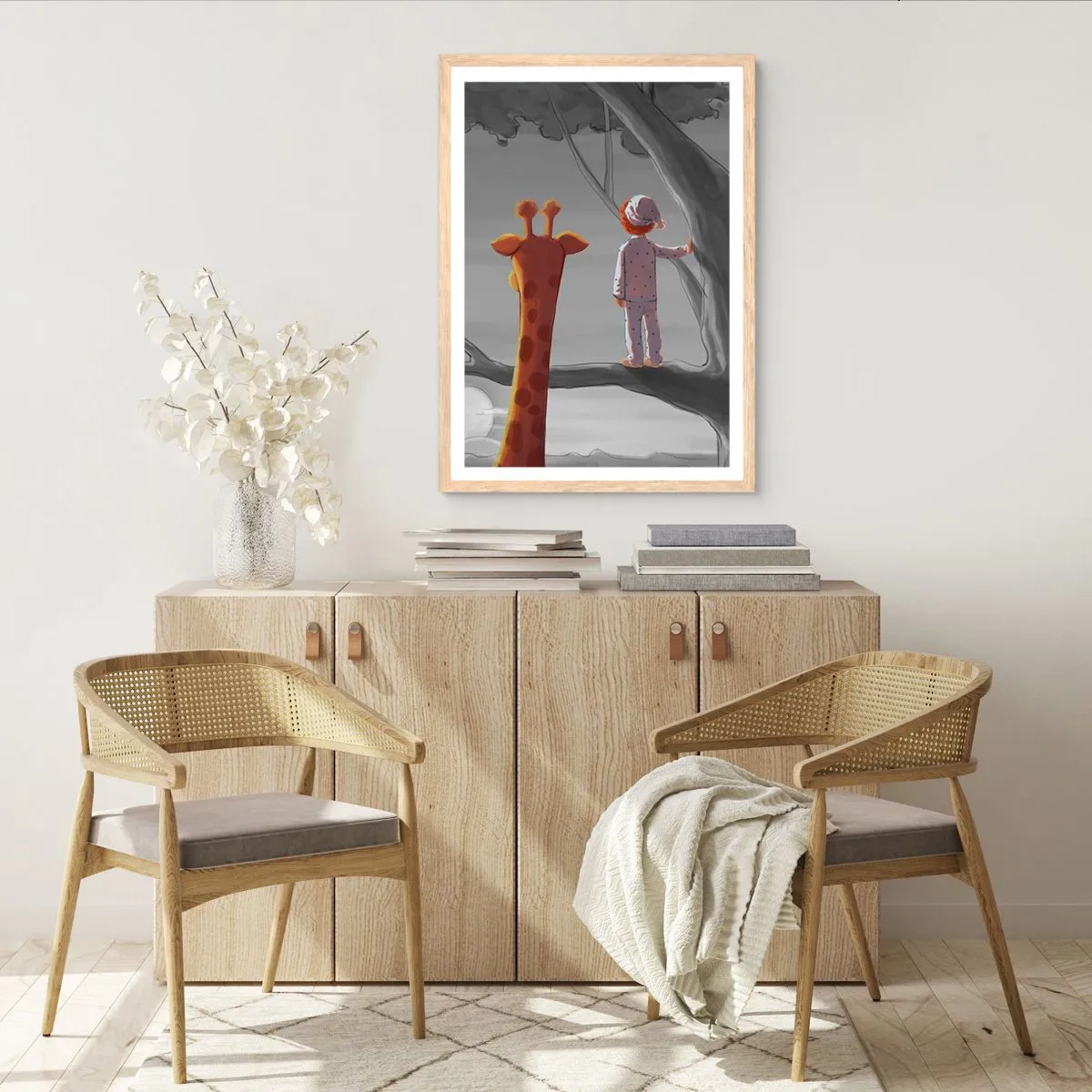 Poster în ramă de stejar deschis - Acest lucru se întâmplă cu adevărat - 50x70 cm