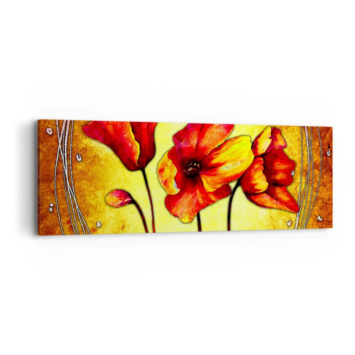 Tablou pe pânză - În stilul Art Nouveau - 90x30 cm