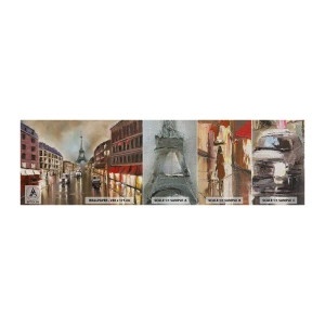 Mostră tapet Premium Canvas - Singurul lucru care contează este ea - turnul Eiffel, Oraș, Paris - 100x30 cm