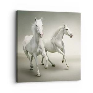 Tablou pe pânză - White power! - 30x30 cm