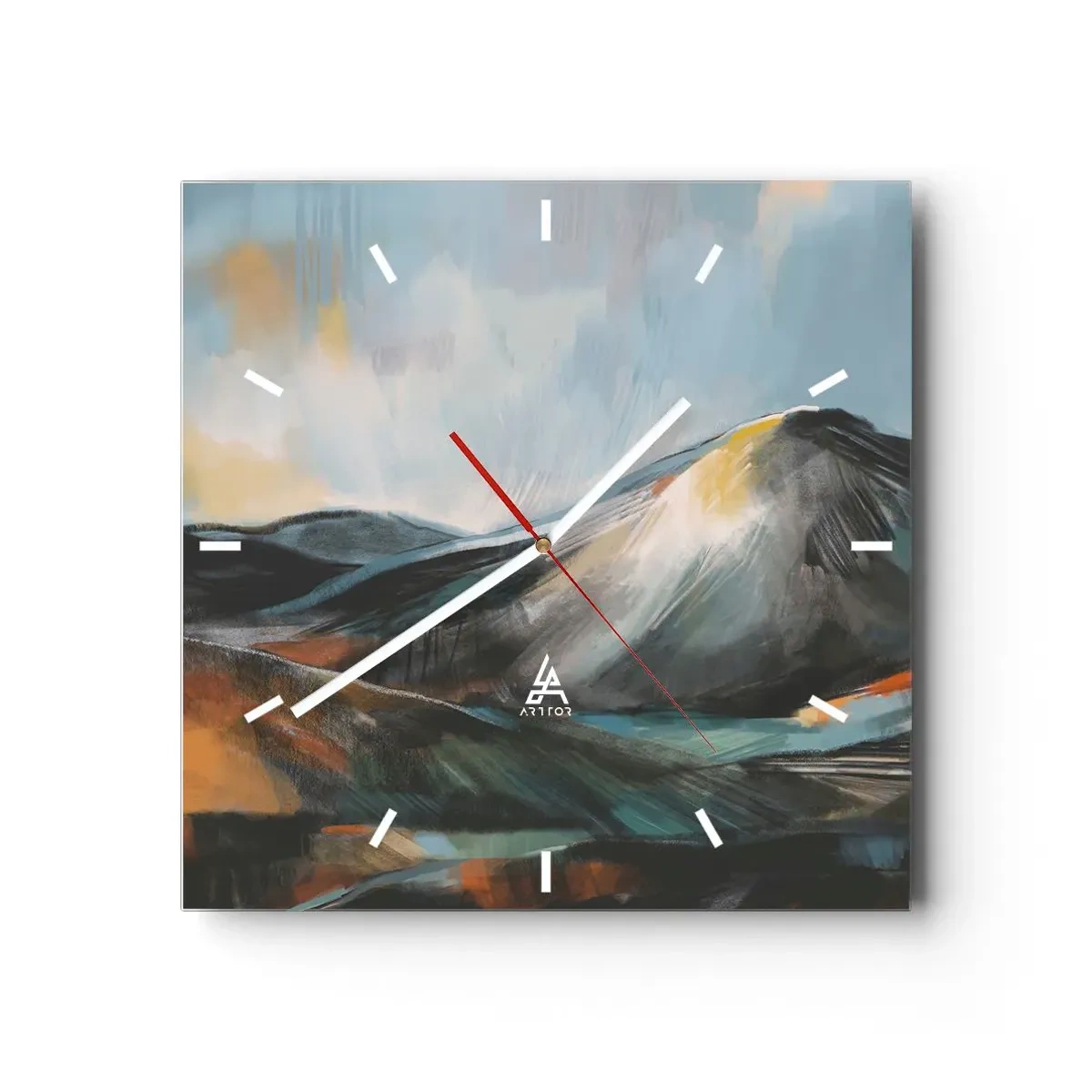 Ceas de perete - Ceas pe sticlă - Dure și frumoase - 40x40 cm