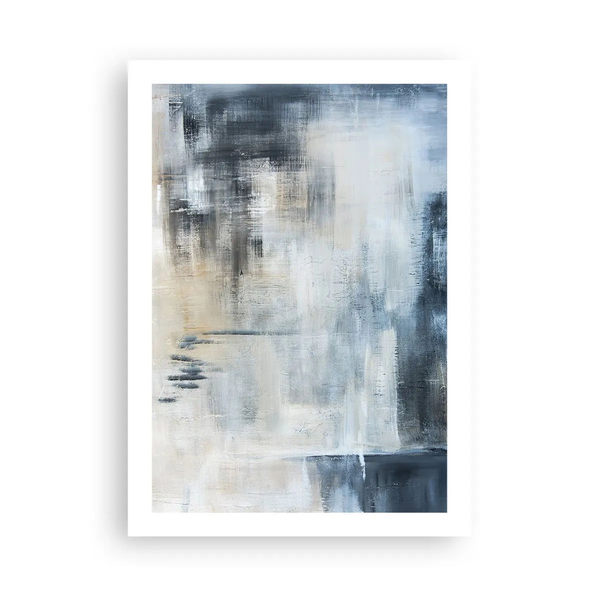 Poster - În spatele unui voal albastru - 50x70 cm