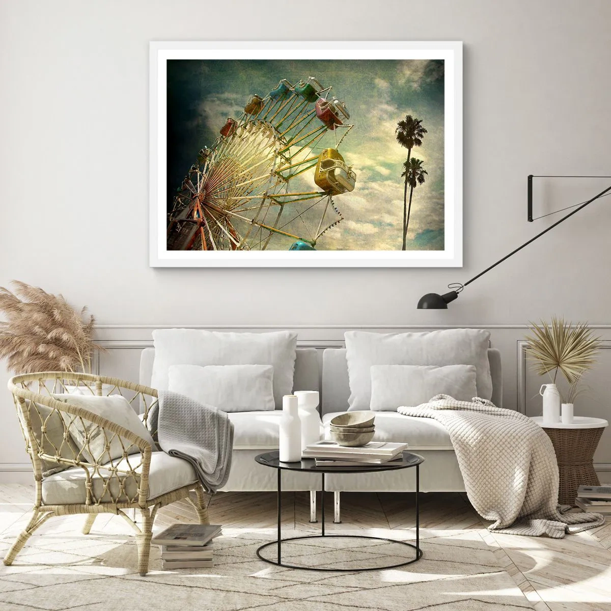 Poster în ramă albă - Hai la distracție… - 50x40 cm