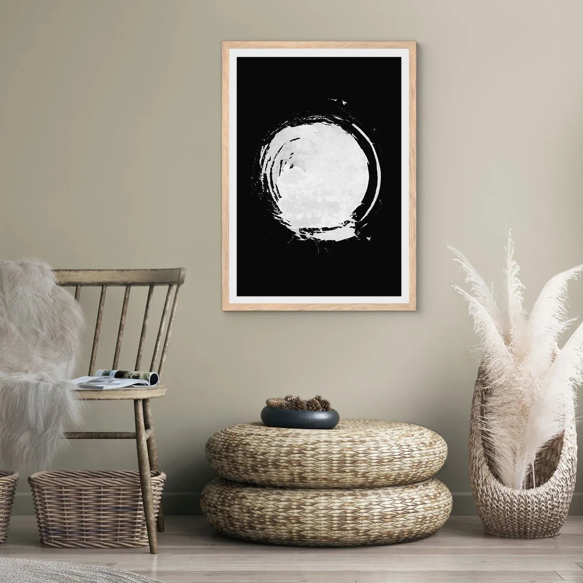 Poster în ramă de stejar deschis - O ieșire bună - 40x50 cm