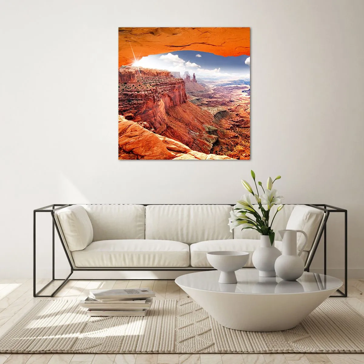 Tablou pe sticlă - Sculptat de natura însăși - 60x60 cm