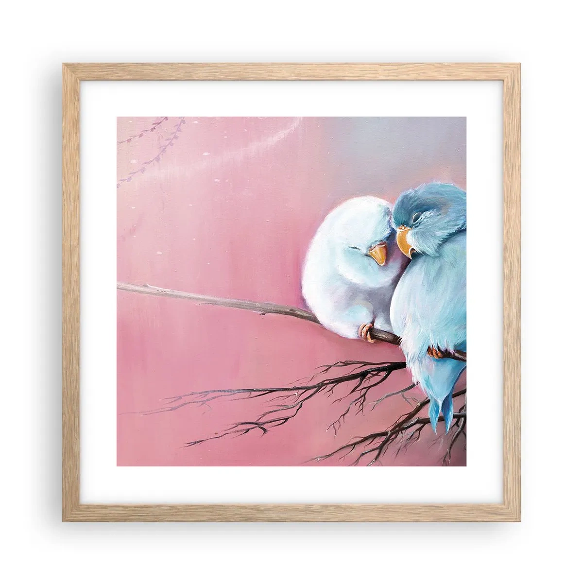 Poster în ramă de stejar deschis - Ce mai este de adăugat?... - 40x40 cm