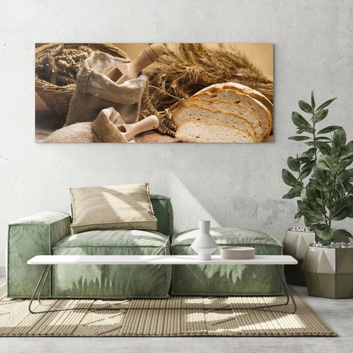 Tablou pe sticlă - Oprire violentă - 120x50 cm