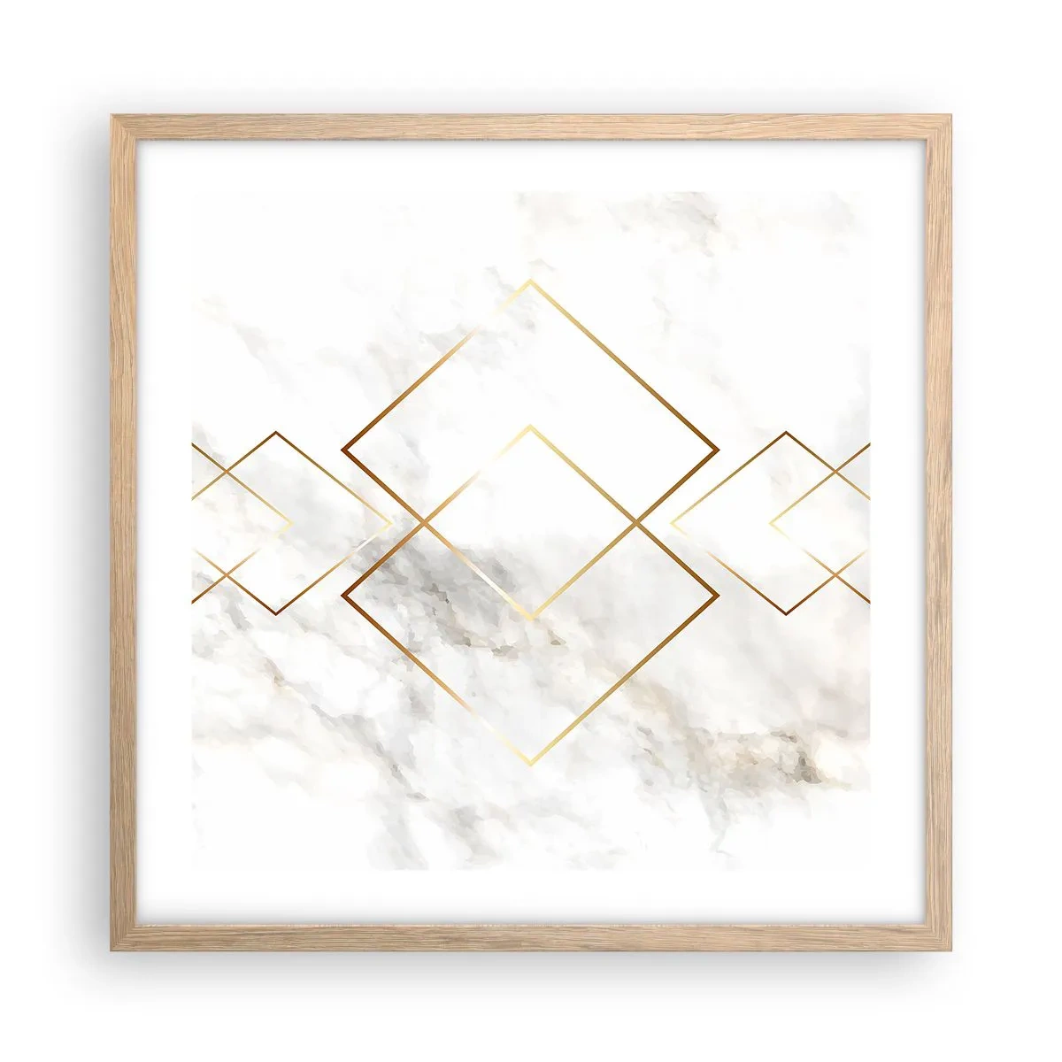 Poster în ramă de stejar deschis - Vedere spre infinit - 50x50 cm