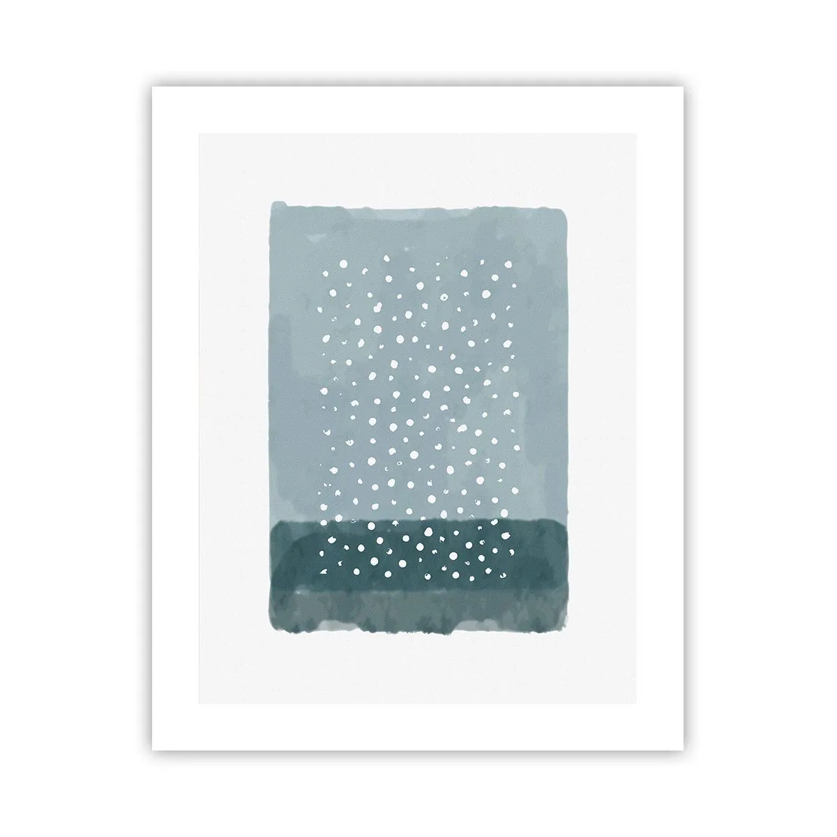 Poster - Crescute pe albastru - 40x50 cm