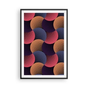 Poster în ramă neagră - Într-un ritm de cerc - 61x91 cm