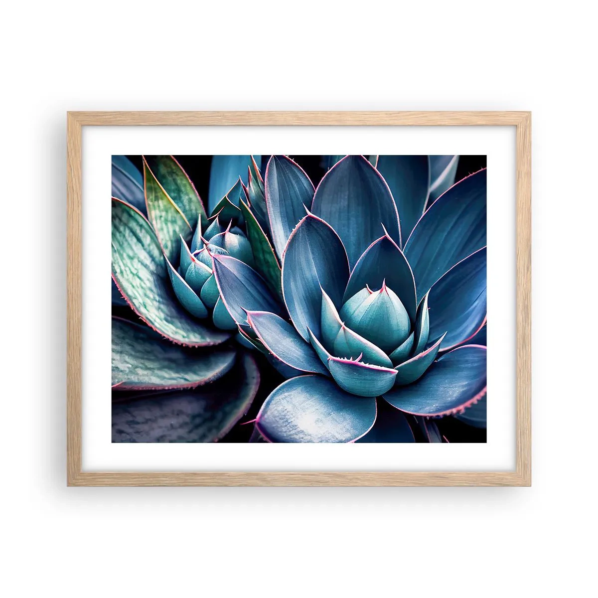 Poster în ramă de stejar deschis - Forța vitală - 50x40 cm