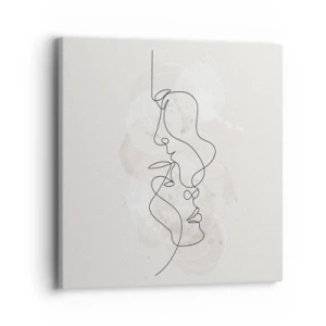 Tablou pe pânză - Încurcați într-o îmbrățișare - 40x40 cm