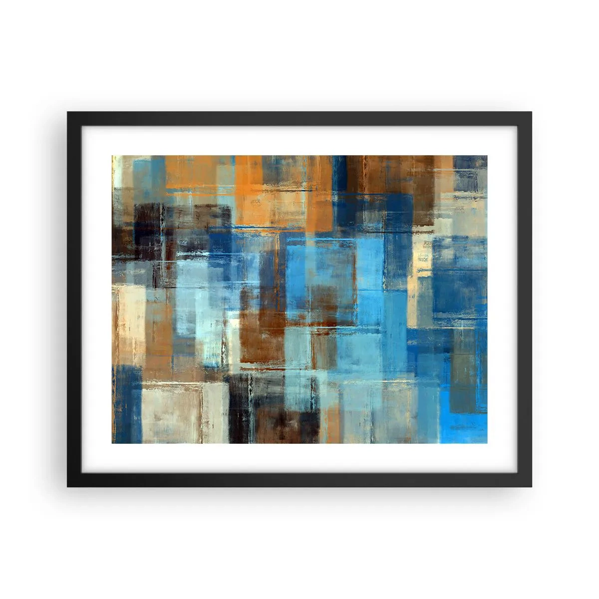 Poster în ramă neagră - Prin valul albastru - 50x40 cm