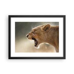 Poster în ramă neagră - Încearcă să nu asculți - 40x30 cm