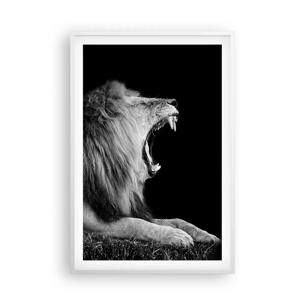 Poster în ramă albă - Fără nici o ezitare - 61x91 cm