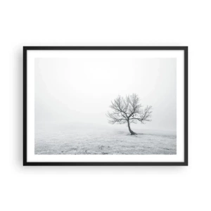 Poster în ramă neagră - Împotriva neantului - 70x50 cm