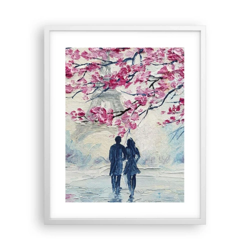 Poster în ramă albă - Plimbare romantică - 40x50 cm