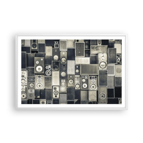 Poster în ramă albă - Și totul este în regulă - 91x61 cm
