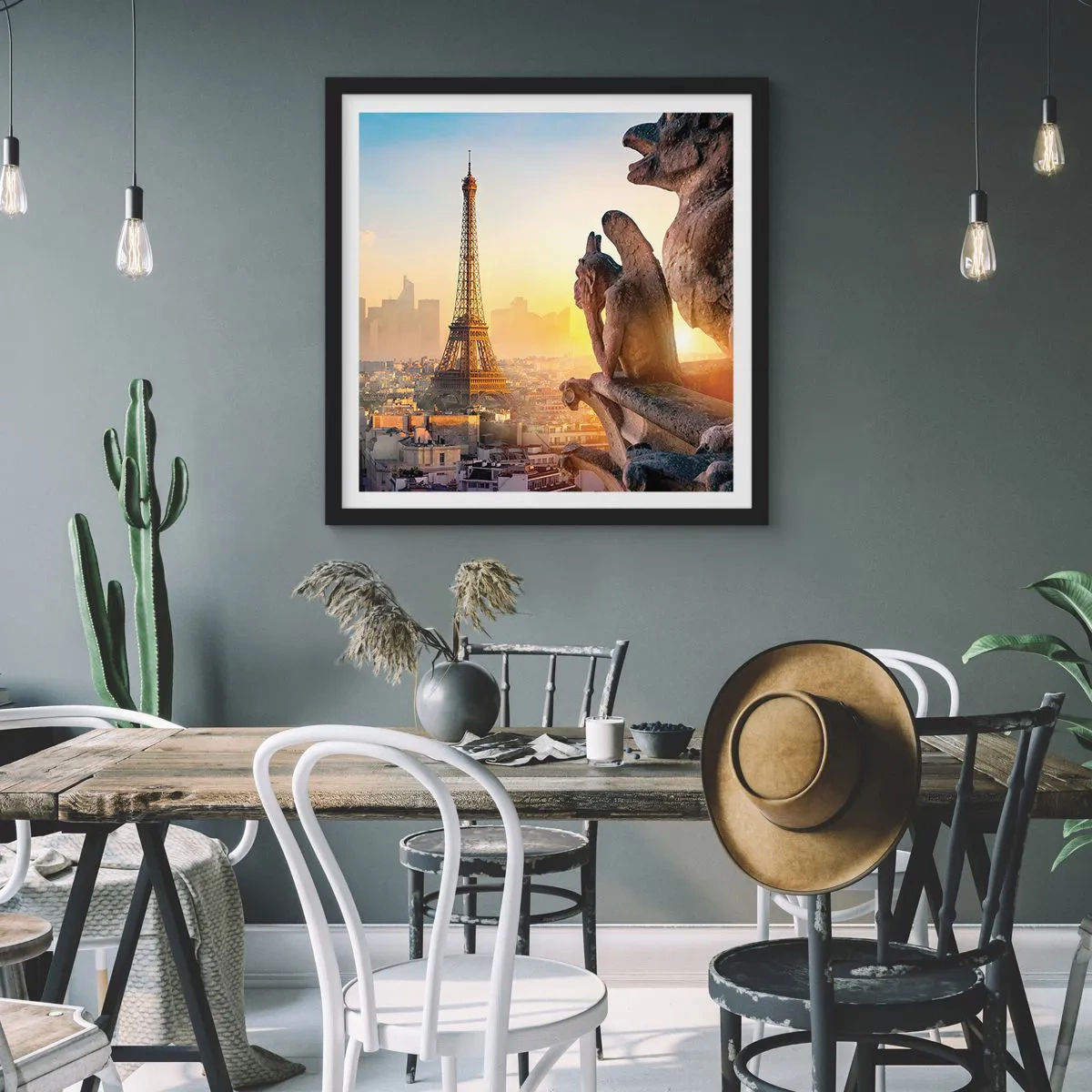Poster în ramă neagră - S-au schimbat multe... - 40x40 cm