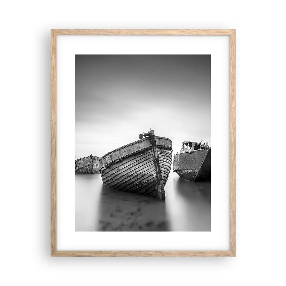 Poster în ramă de stejar deschis - Acum sunt doar amintiri... - 40x50 cm