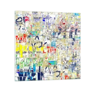 Tablou pe sticlă - Pur și simplu plăcut pentru ochi - 40x40 cm