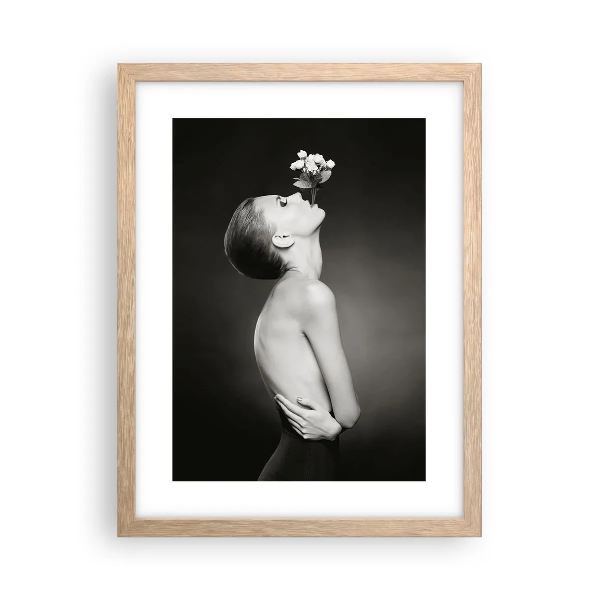 Poster în ramă de stejar deschis - Eleganță excentrică - 30x40 cm