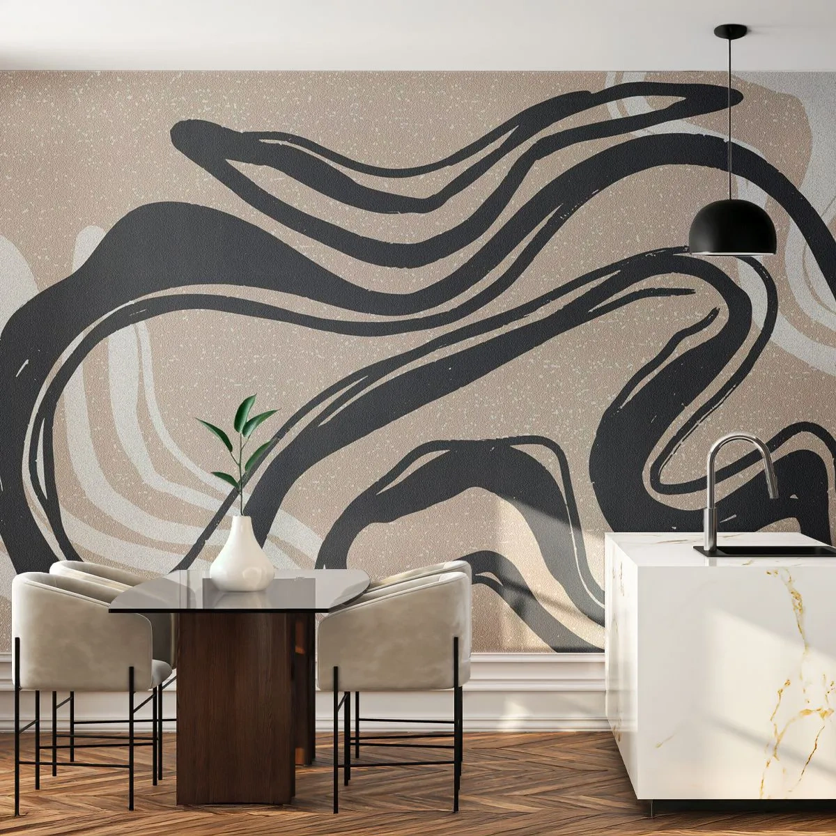 Tapet Standard Eco - Expresie multiplicată - Minimalism, Boho, scandinav - 450x315 cm