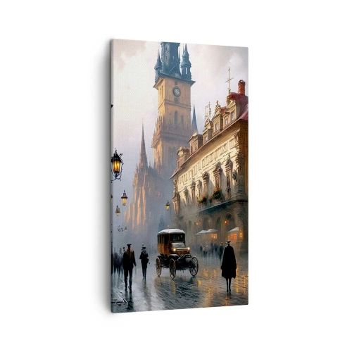 Tablou pe pânză - Magia unei seri la Praga - 45x80 cm