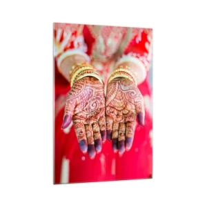 Tablou pe sticlă - Gata să prindă fericirea - 70x100 cm