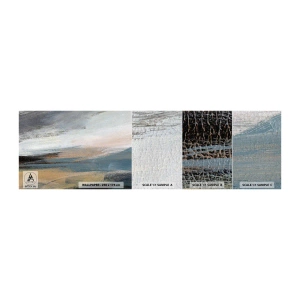 Mostră tapet Premium Canvas - Abstracție: peisaj nordic - Bucată, Abstracția, Minimalism - 100x30 cm