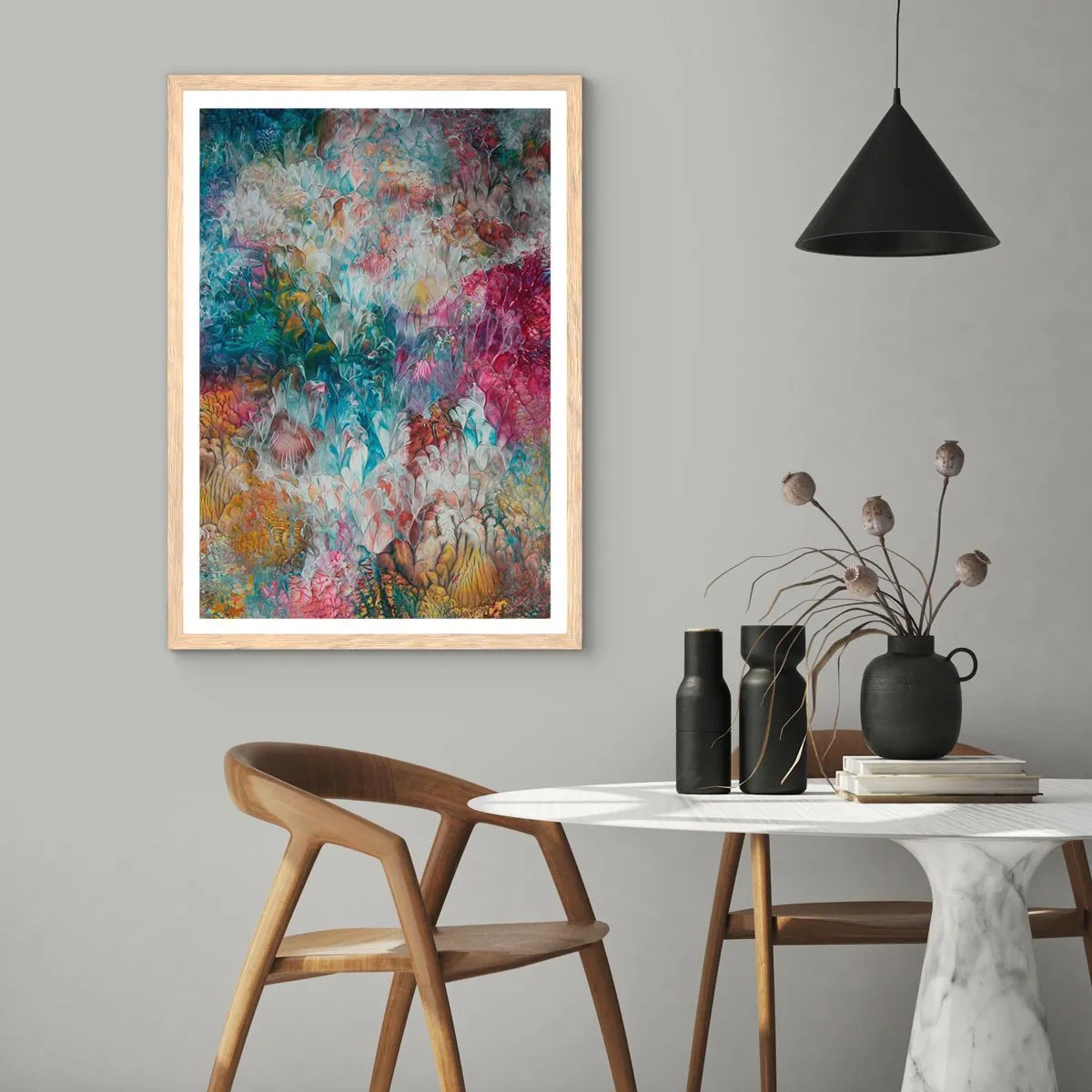 Poster în ramă de stejar deschis - În plină înflorire - 61x91 cm