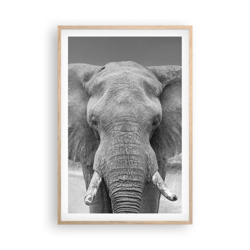 Poster în ramă de stejar deschis - Bun venit în lumea mea - 61x91 cm