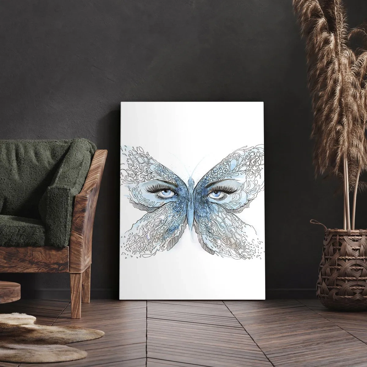 Tablou pe pânză - Polyommatus eros - 50x70 cm