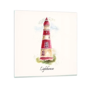 Tablou pe sticlă - Întotdeauna vreme bună - 70x70 cm