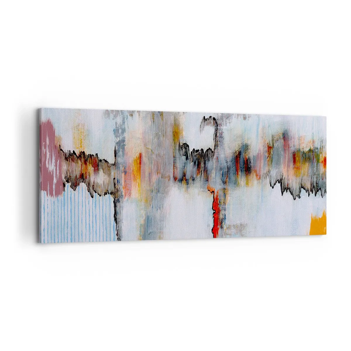 Tablou pe pânză - Cu bățul pe apă - 120x50 cm