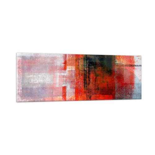 Tablou pe sticlă - Compoziție înfocată - 90x30 cm