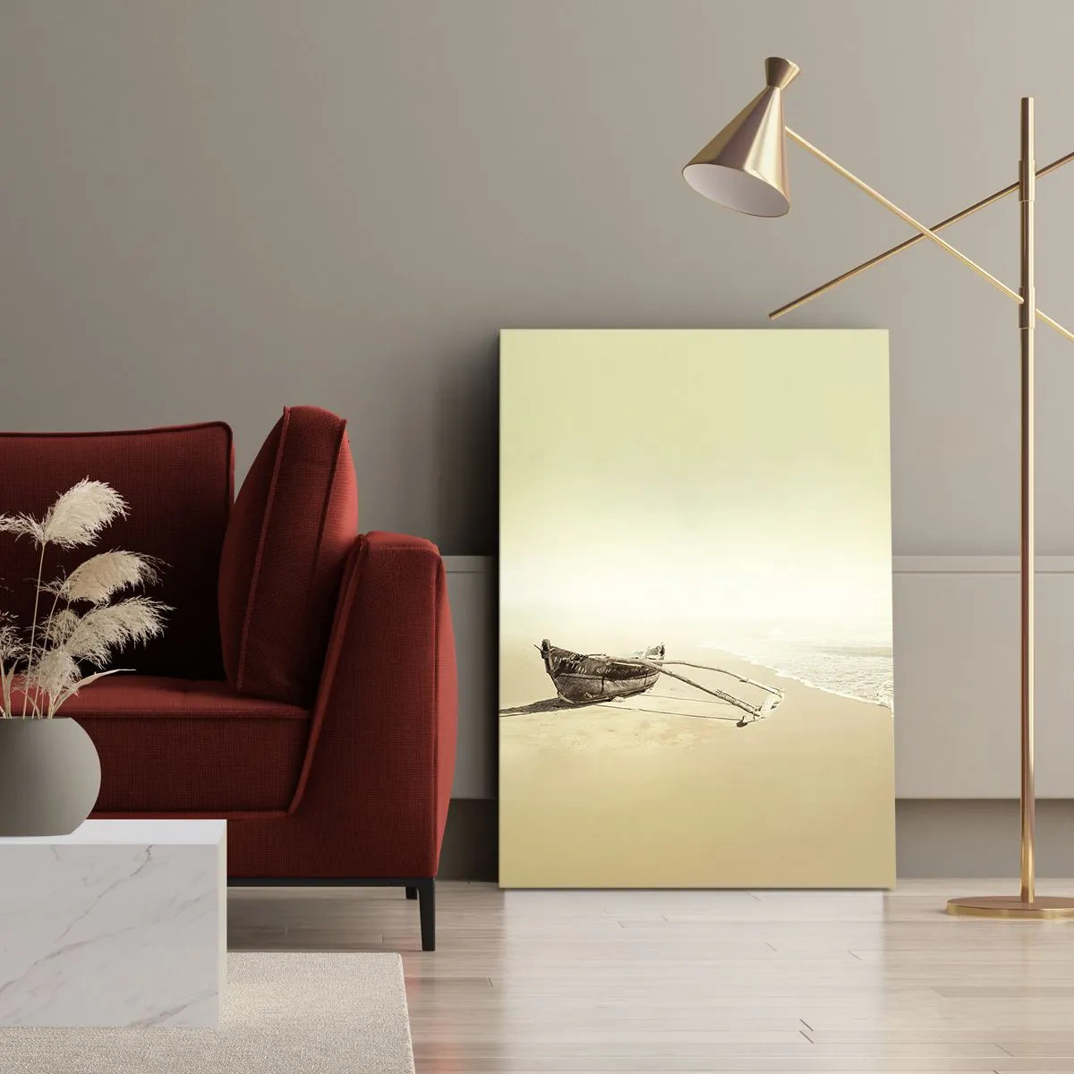 Tablou pe pânză - O amintire din Mările Sudului - 45x80 cm