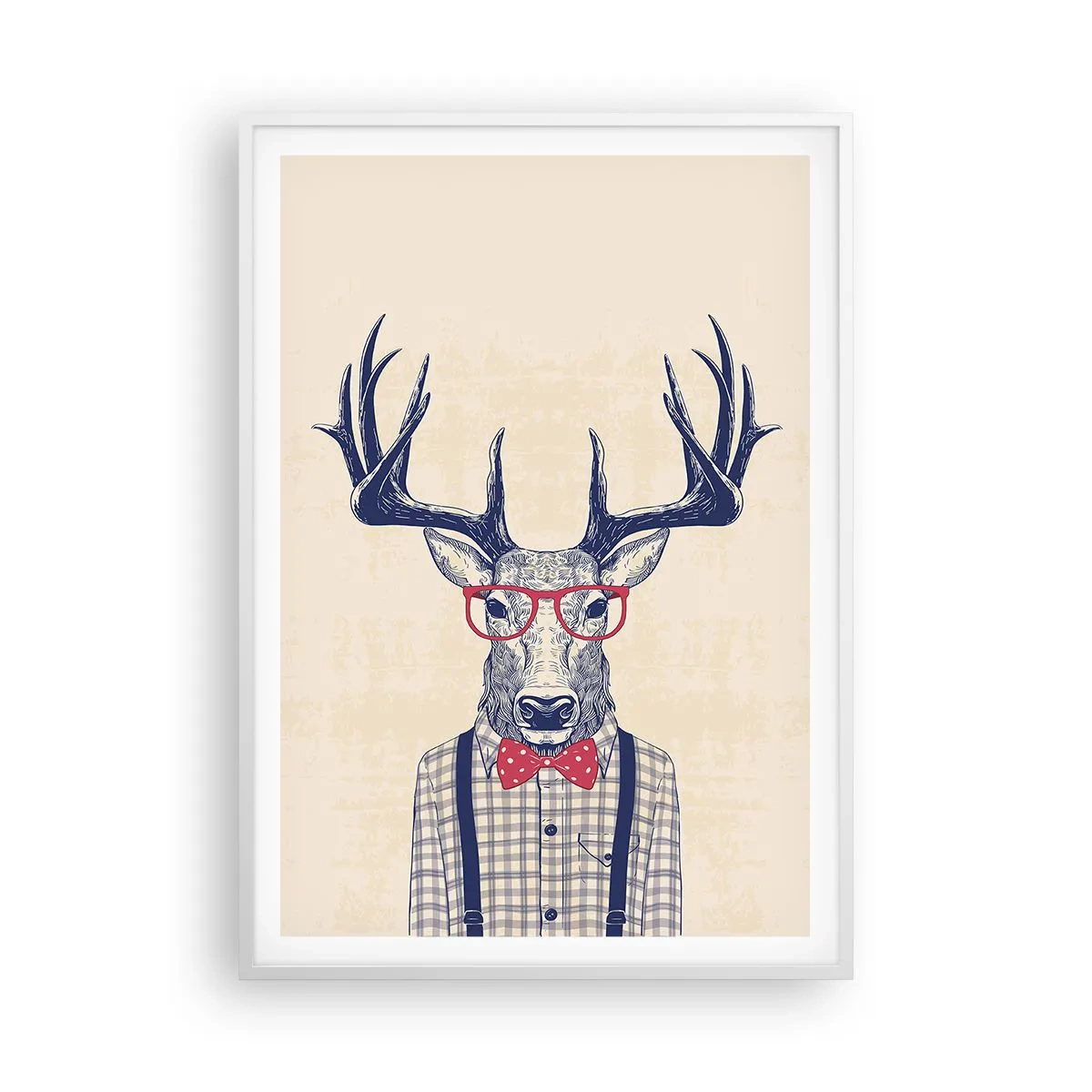 Poster în ramă albă - O extravaganță jucăușă - 70x100 cm