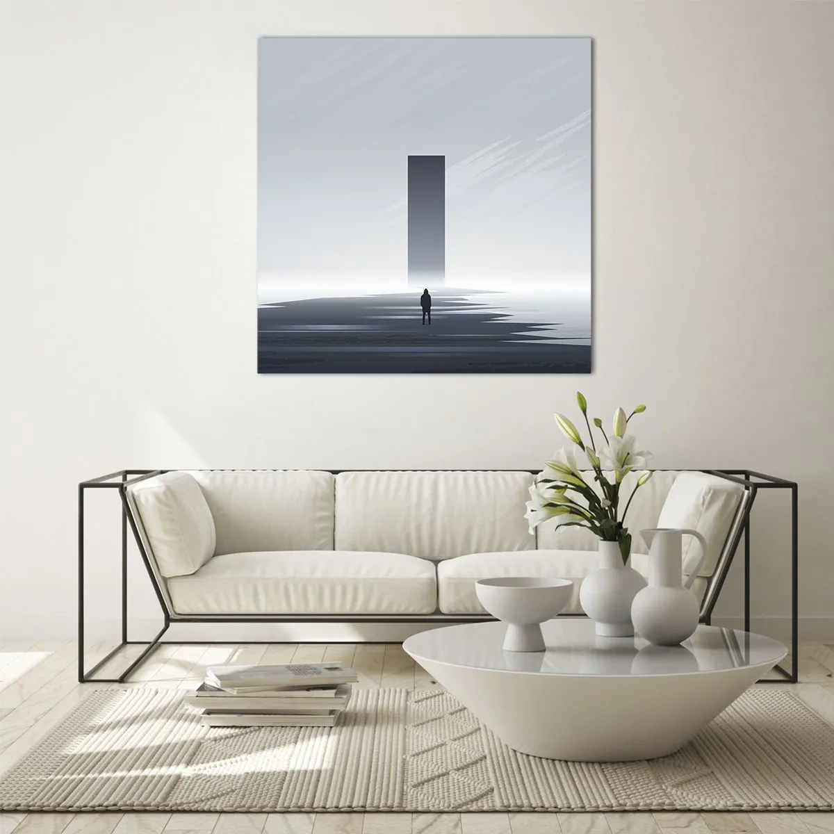 Tablou pe sticlă - Oportunitate sau amenințare? - 60x60 cm