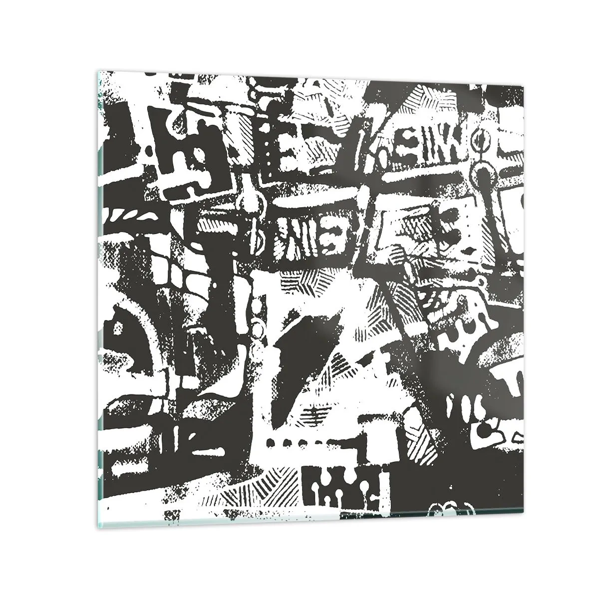 Tablou pe sticlă - Ordine sau haos? - 40x40 cm