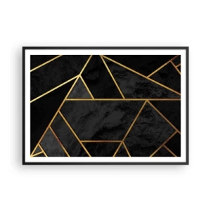 Poster în ramă neagră - Întuneric și lumină - 100x70 cm