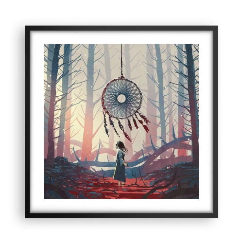 Poster în ramă neagră - Ritualul secret al fericirii - 50x50 cm