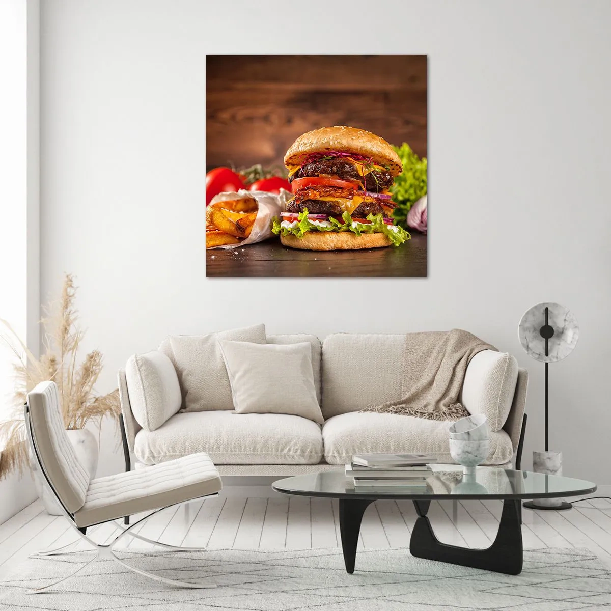 Tablou pe sticlă - Fruct interzis - 30x30 cm