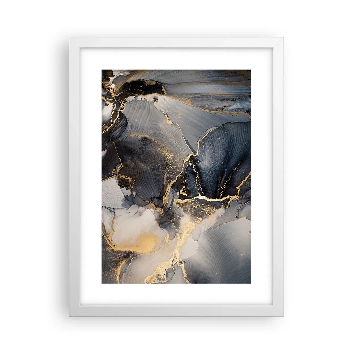 Poster în ramă albă - Viața unei pietre - 30x40 cm