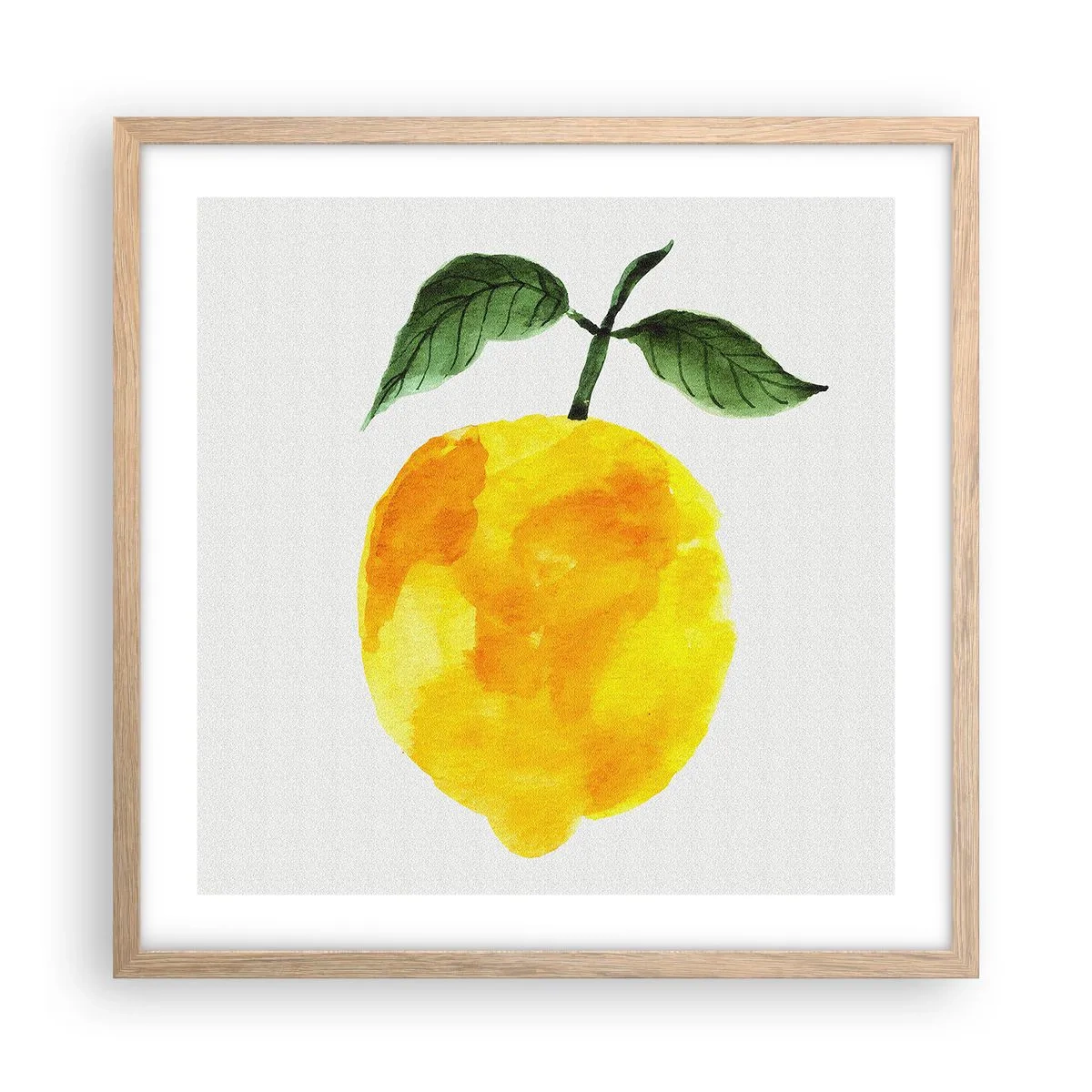 Poster în ramă de stejar deschis - Cum să simțiți gustul soarelui - 50x50 cm