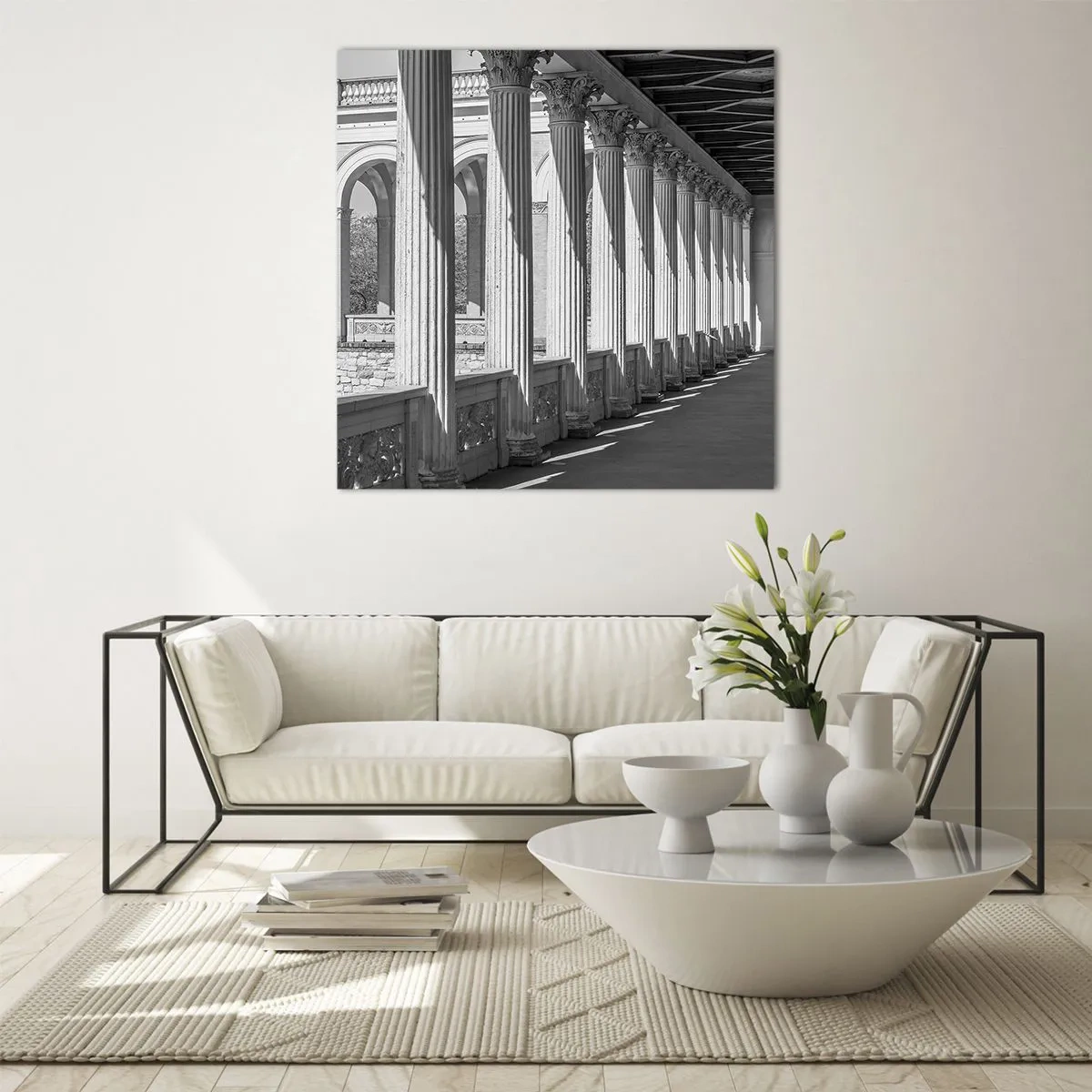 Tablou pe sticlă - Arcadă însorită - 60x60 cm